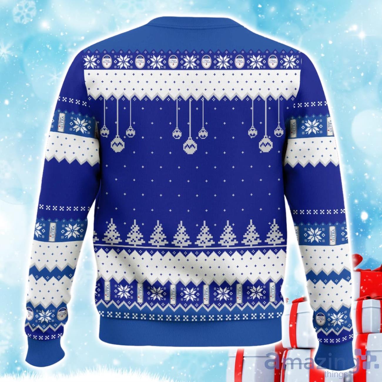 Michelob Ultra Ho Ho Holy Shit I Need A Beer Ugly Sweater Xmas Gift For Men Women image Michelob Ultra Ho Ho Holy Shit I Need A Beer Ugly Sweater Xmas Gift For Men Women Product Photo 2