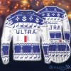 Michelob Ultra Ugly Christmas Sweater Pine Trees Reindeer Pattern Beer Loves Michelob Ultra ugly sweater