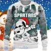 Michigan State Spartans Snoopy Dabbing Ugly Christmas Sweater Best Gift