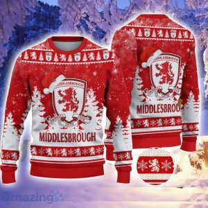 Middlesbrough F.C Ugly Christmas Sweater Holiday Gift Ideas For Sport Fans Product Photo 1