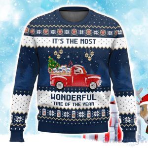 Miller Lite It’s The Most Wonderful Time For A Beer Ugly Christmas Sweater Product Photo 1