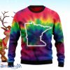 Minnesota Nice Tie Dye Ugly Christmas Sweaters Special Gift For Men And Women