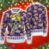 Minnesota Vikings Christmas Skull Sport Ugly Christmas Sweater 3D