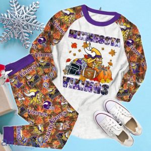 Minnesota Vikings Fall Limited Edition Pajamas Set Product Photo 2