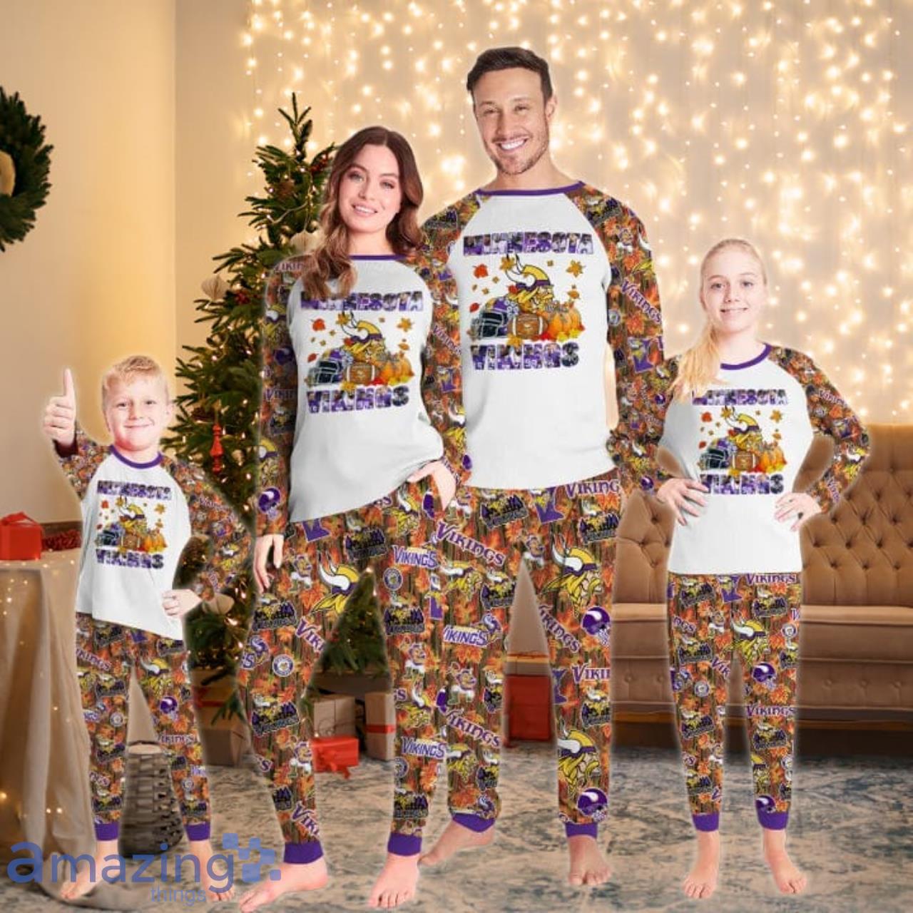 Minnesota Vikings Fall Limited Edition Pajamas Set