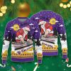 Minnesota Vikings Funy Santa Claus DJ Ugly Christmas Sweaters Style Gift For Men And Women