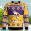 Minnesota Vikings Logo Big Snowflake Pattern Ugly Christmas Sweater Style Gift For Men And Women
