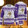 Minnesota Vikings Logo Cute Ugly Christmas Sweater 3D Printed Unisex Sweater