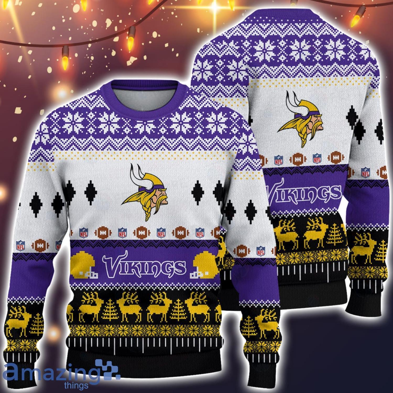 Minnesota Vikings National Football League Ugly Christmas Sweater Sport Christmas Gift image Minnesota Vikings National Football League Ugly Christmas Sweater Sport Christmas Gift Product Photo 1