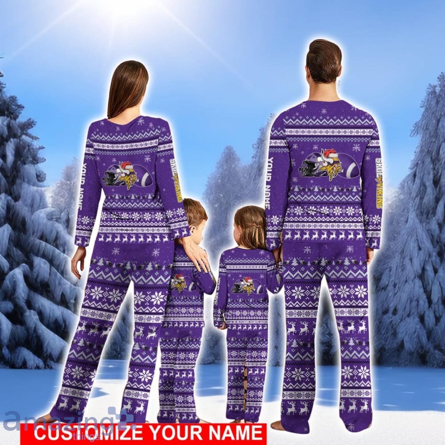 Minnesota Vikings Team Pajamas Set Christmas Gift For Football Fan