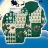 Minnesota Wild 3D Hooodie Ugly Sweatshirt Christmas Pattern Ice Hockey NHL Fans