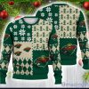 Minnesota Wild All Over Printed 3D Christmas Sweater Ice Hockey NHL Fans Gift