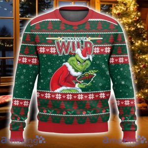 Minnesota Wild Grinch Ugly Christmas Sweater Christmas Gift For Sport Fans Product Photo 1