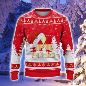 Mitsubishi Fuso Santa Hat Pattern Ugly Christmas Sweater For Men And Women Product Photo 2