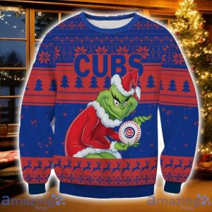 MLB Chicago Cubs Grinch Ugly Christmas Sweater Christmas Gift For Sport Fans Product Photo 1