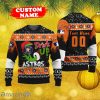 MLB Grinch Drink Up Houston Astros Personalized Name And Number Ugly Knitted Sweater Christmas Gift