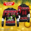 MLB Grinch Drink Up Los Angeles Angels Personalized Name And Number Ugly Knitted Sweater Christmas Gift