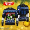 MLB Grinch Drink Up Toronto Blue Jays Personalized Name And Number Ugly Knitted Sweater Christmas Gift