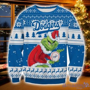MLB Los Angeles Dodgers Grinch Ugly Christmas Sweater Christmas Gift For Sport Fans Product Photo 1