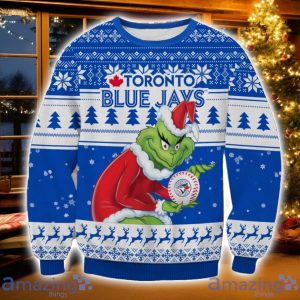 MLB Toronto Blue Jays Grinch Ugly Christmas Sweater Christmas Gift For Sport Fans Product Photo 1