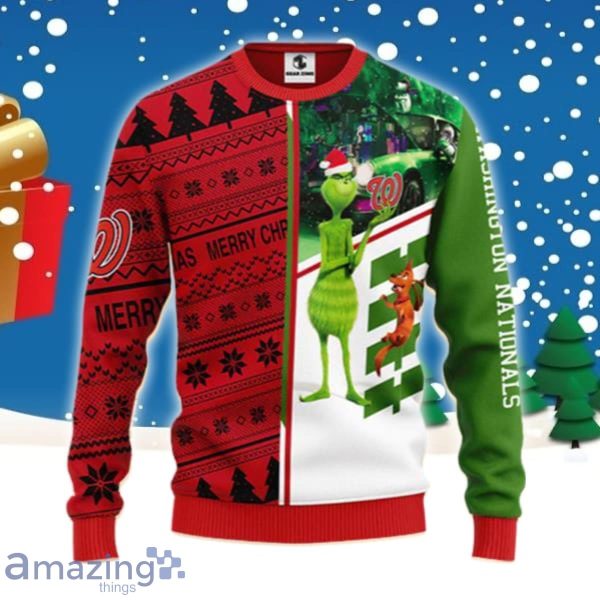 MLB Washington Nationals Grinch Scooby Doo Funny Ugly Christmas Sweater Best Gift Product Photo 1