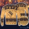 Monkey Shoulder Whiskey Ugly Christmas Sweater Pine Trees Reindeer Pattern Beer Loves Monkey Shoulder ugly sweater