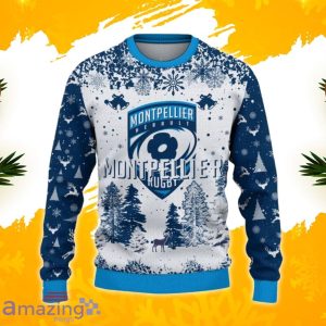 Montpellier Herault Rugby Ugly Christmas Sweater, Xmas Gift Ideas 2023 For Fans image Montpellier Herault Rugby Ugly Christmas Sweater, Xmas Gift Ideas 2023 For Fans Product Photo 2