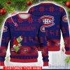 Montreal Canadiens Grinch Ugly Christmas Sweater Ice Hockey NHL Christmas Gift 3D Sweater Custom Name