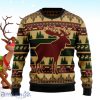 Moose Pattern Ugly Christmas Sweaters Special Gift For Men And Women
