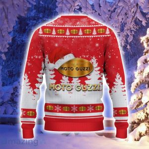 Moto Guzzi Santa Hat Pattern Ugly Christmas Sweater For Men And Women Product Photo 3