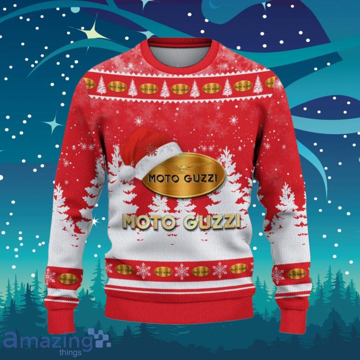 Moto Guzzi Ugly Christmas Sweater Unique Gifts For Men Women image Moto Guzzi Ugly Christmas Sweater Unique Gifts For Men Women Product Photo 2