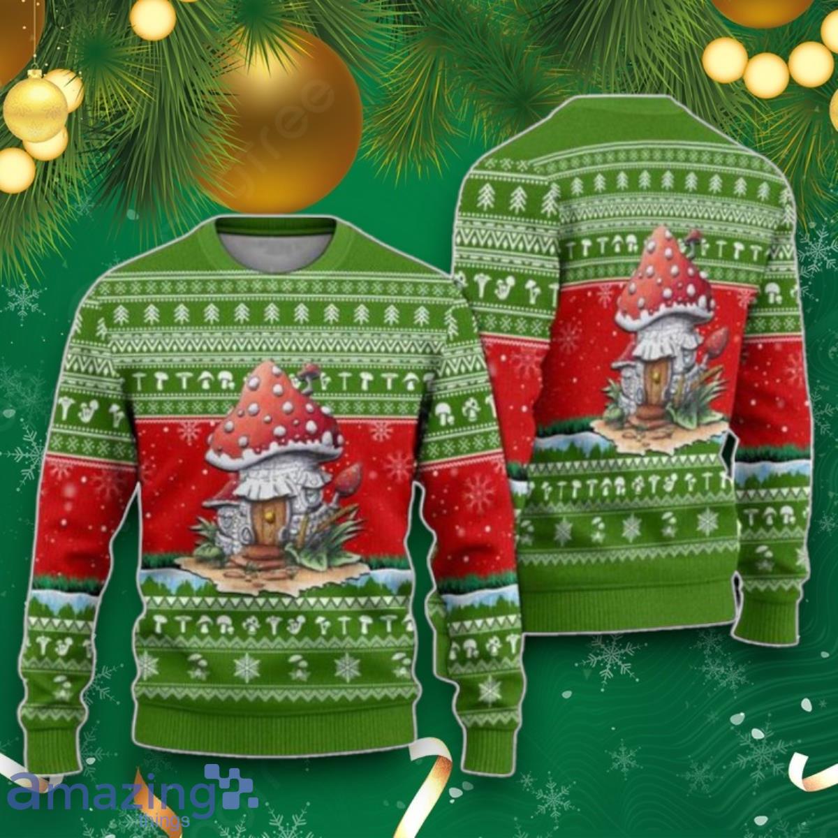 Mushroom Lover Cuye Ugly Christmas Sweaters Style Gift For Men And Women image Mushroom Lover Cuye Ugly Christmas Sweaters Style Gift For Men And Women Product Photo 1