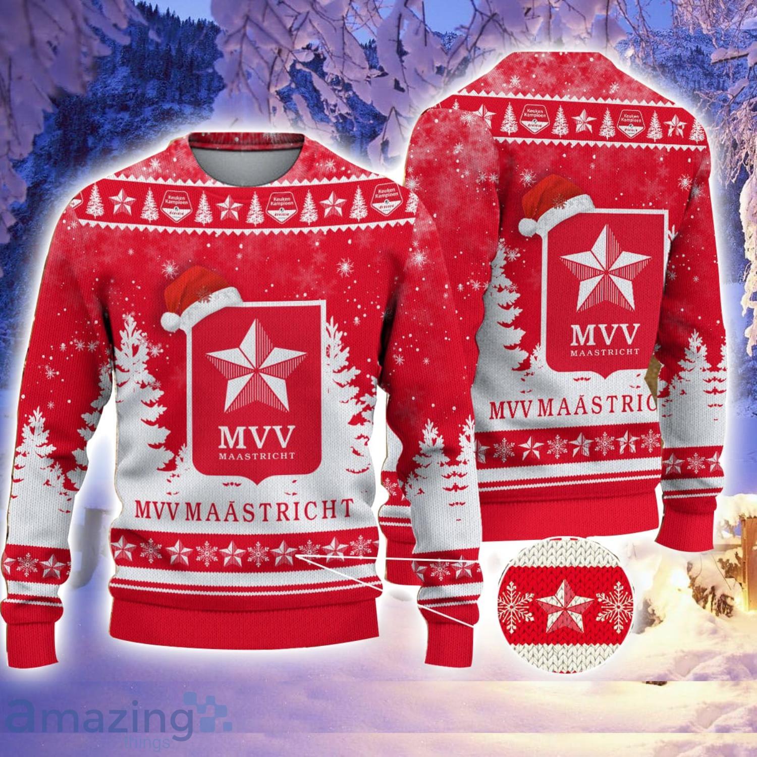 MVV Maastricht 3D Sweater Gift For Sport Fans Ugly Christmas Sweater image MVV Maastricht 3D Sweater Gift For Sport Fans Ugly Christmas Sweater Product Photo 1