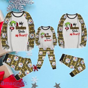 My Steelers Stole My Heart Grinch Pajamas Set image My Steelers Stole My Heart Grinch Pajamas Set Product Photo 3