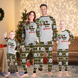My Steelers Stole My Heart Grinch Pajamas Set Product Photo 1