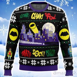 Nananana Christmas Batman DC Comics Ugly Christmas Sweater Product Photo 1