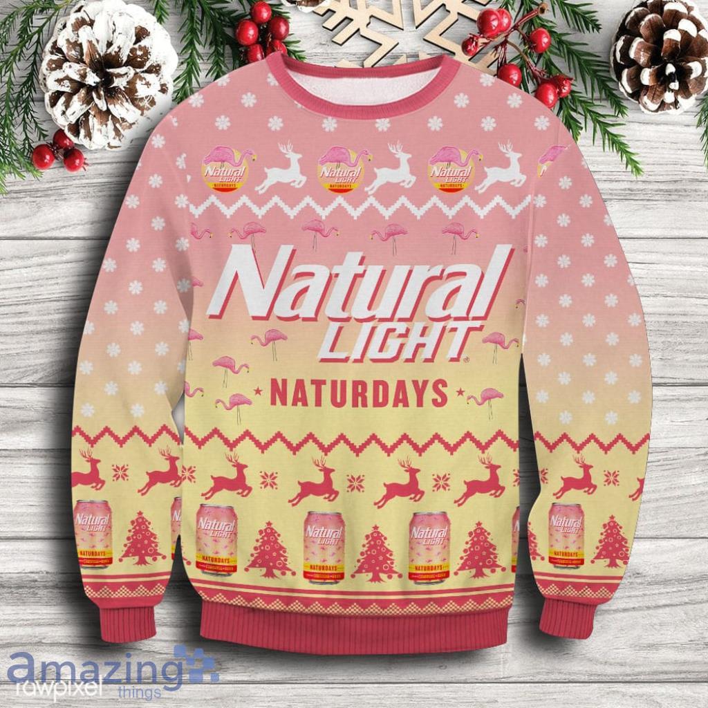 Natural Light Naturdays Christmas Ugly Sweater Gift For Men And Women image Natural Light Naturdays Christmas Ugly Sweater Gift For Men And Women Product Photo 1