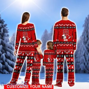 NC State Wolfpack Pajamas Set Custom Name Christmas Gift For Family Sport Pajamas Set Product Photo 2