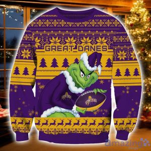 NCAA Albany Great Danes Grinch Ugly Christmas Sweater Christmas Gift For Sport Fans Product Photo 1