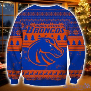 NCAA Boise State Broncos Grinch Ugly Christmas Sweater Christmas Gift For Sport Fans Product Photo 2