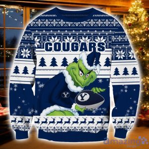 NCAA BYU Cougars Grinch Ugly Christmas Sweater Christmas Gift For Sport Fans Product Photo 1
