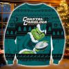 NCAA Coastal Carolina Chanticleers Grinch Ugly Christmas Sweater Christmas Gift For Sport Fans