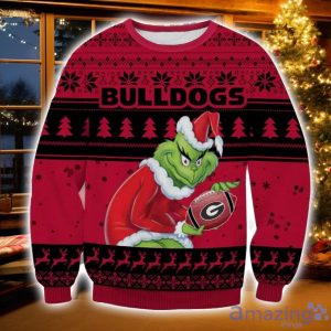NCAA Georgia Bulldogs Grinch Ugly Christmas Sweater Christmas Gift For Sport Fans Product Photo 1