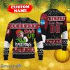 NCAA Grinch Drink Up Alabama A&ampM Bulldogs Personalized Name And Number Ugly Knitted Sweater Christmas Gift