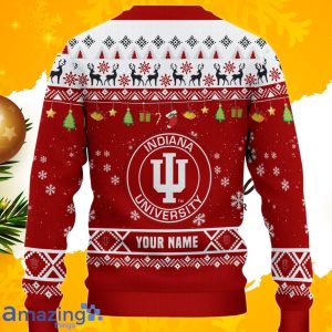 NCAA Indiana Hoosiers HO HO HO Ugly Christmas Sweater Product Photo 3