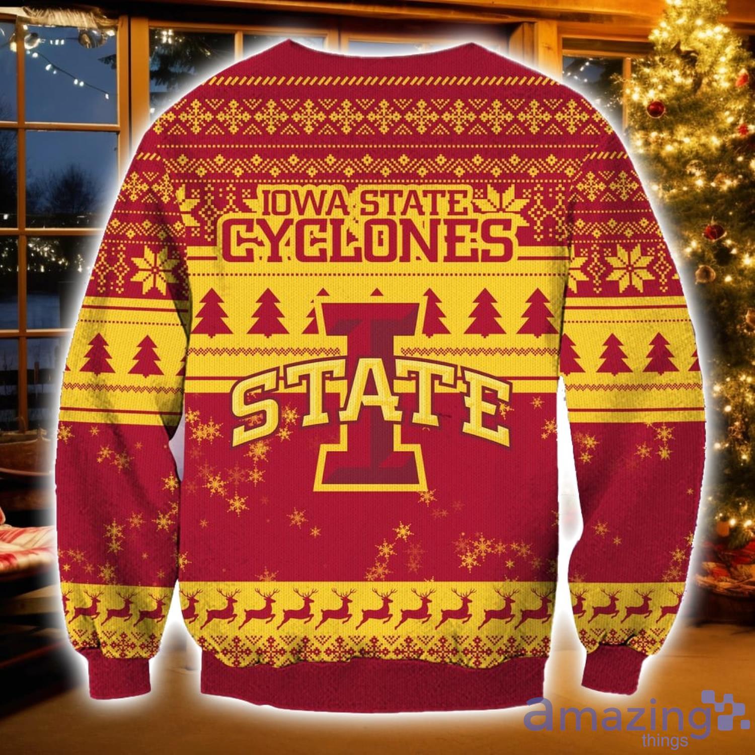 NCAA Iowa State Cyclones Grinch Ugly Christmas Sweater Christmas Gift For Sport Fans image NCAA Iowa State Cyclones Grinch Ugly Christmas Sweater Christmas Gift For Sport Fans Product Photo 2