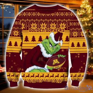 NCAA Minnesota Golden Gophers Grinch Ugly Christmas Sweater Christmas Gift For Sport Fans Product Photo 1