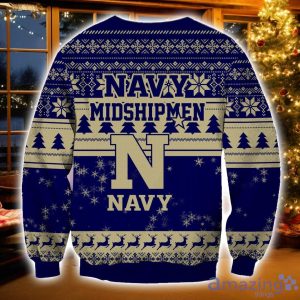 NCAA Navy Midshipmen Grinch Ugly Christmas Sweater Christmas Gift For Sport Fans Product Photo 2