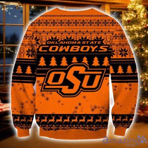 NCAA Oklahoma State Cowboys Grinch Ugly Christmas Sweater Christmas Gift For Sport Fans Product Photo 2