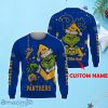 NCAA Pittsburgh Panthers Grinch Ugly Christmas Sweater Custom Name Xmas Gift